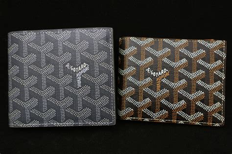 real goyard wallet vs fake|how to identify a goyard wallet.